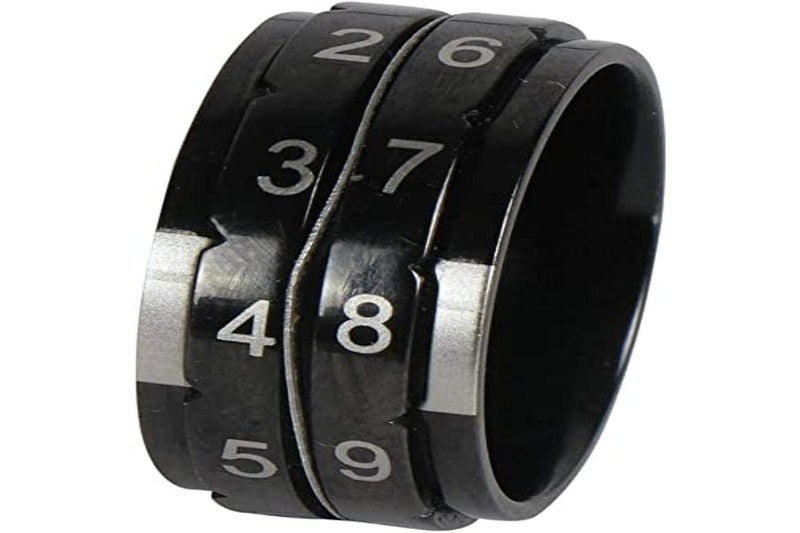 KnitPro Row Counter Ring- Black | Size 8 (18.2mm)